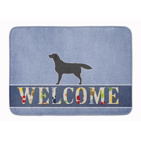 Carolines Treasures Black Labrador Retriever Welcome Machine Washable Memory Foam Mat BB5512RUG